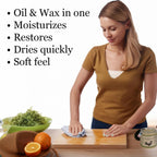 Cutting Board Gel - Wax and Mineral Oil Treatment in One - with Food Grade Mineral Oil & Beeswax-Butcher Block Conditioner, Cutting Board Wax & Charcuterie Board Wax, Citrus Scent.-USA Made* (8 fl.oz)