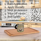 Cutting Board Gel - Wax and Mineral Oil Treatment in One - with Food Grade Mineral Oil & Beeswax-Butcher Block Conditioner, Cutting Board Wax & Charcuterie Board Wax, Citrus Scent.-USA Made* (8 fl.oz)
