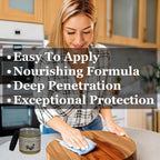 Refined Walnut Oil & Beeswax - All Natural Unscented Cutting Board Oil & Wood Conditioner - Single Step Cutting Board Wax for Easy Application & Exceptional Protection USA Made (8 fl.oz)