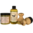 Rowdy Rooster Woodworks 2-Step Cutting Board Care System Refined Walnut Oil & Beeswax Wood Conditioner Kit with Applicator Set, 2 x 8 oz, for Butcher Blocks & Wood Kitchenware, USA Made