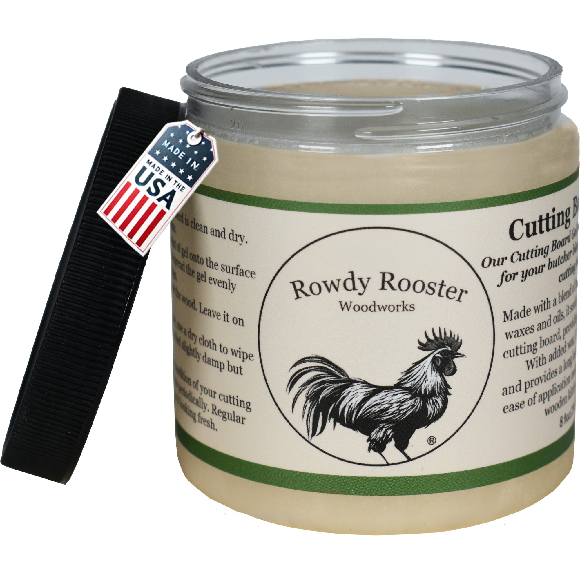 Cutting Board Gel - BeesWax and Mineral Wood Conditioner USA Made(8 fl.oz)